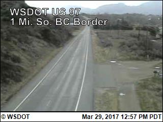 Traffic Camera showing US 97 as you approach the Oroville / Osoyoos border from the south.